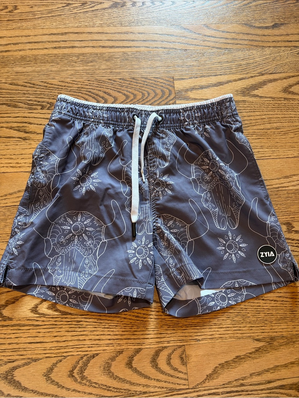 Zyia Boys Swim Trunks Grey Western